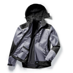 Veste de travail homme softshell KARL gris