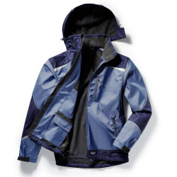 Veste de travail homme softshell KARL bleu