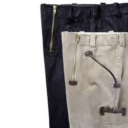 VELOURS COTELE Pantalon de charpentier largeot