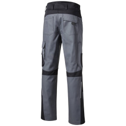 RESIST ONE Pantalon de travail homme gris/noir dos