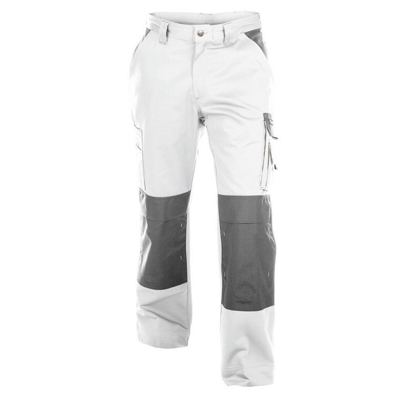 BOSTON 245g pantalon de travail poches genoux polycoton blanc