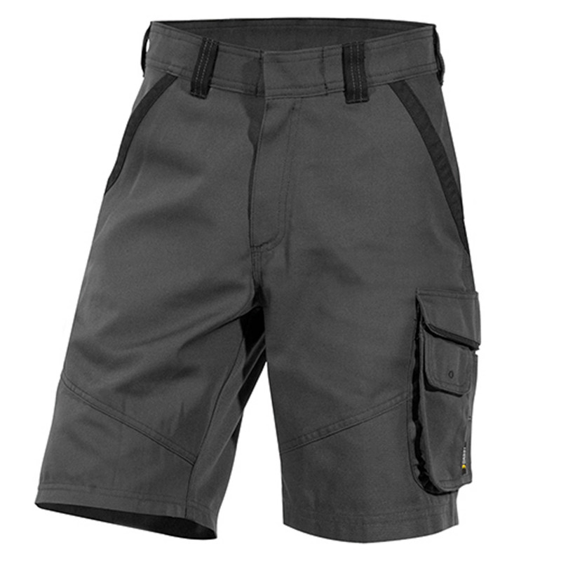 SMITH short de travail en canvas gris