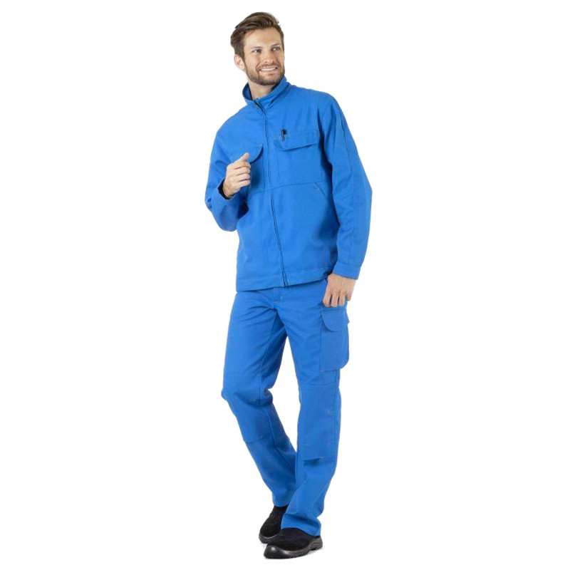 ACTION WORK Pantalon de travail homme coton/polyester azur