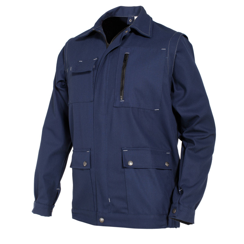 JARNIOUX PLUS Blouson de travail multipoches coton/poly navy JARNIOUX PLUS Blouson de travail multipoches coton/poly navy