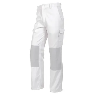 PRO UP Pantalon de travail homme poches genoux blanc