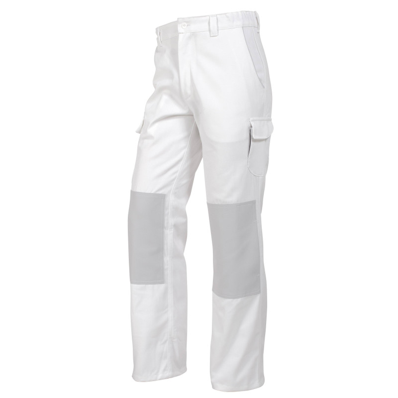 Pantalon de travail homme blanc PRO'UP - Vêtements de travail