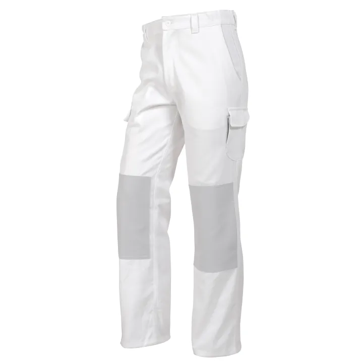 PRO UP Pantalon de travail homme poches genoux blanc