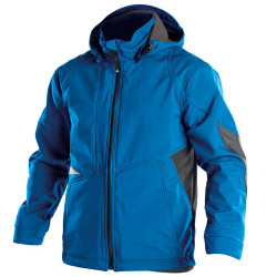 GRAVITY Veste de travail bicolore softshell bleu gris
