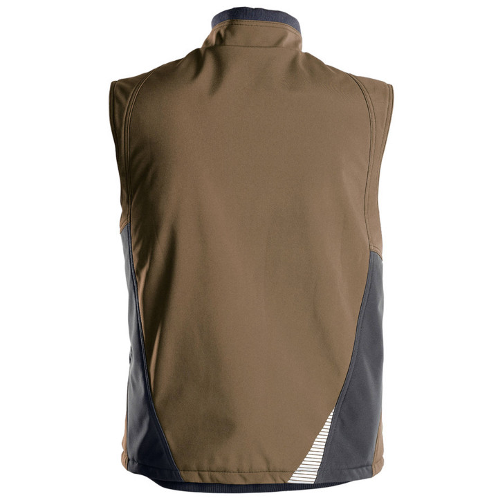 FUSION Gilet de travail hivers bicolore marron gris