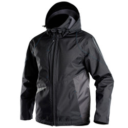 HYPER Veste de travail coupe-vent noir gris