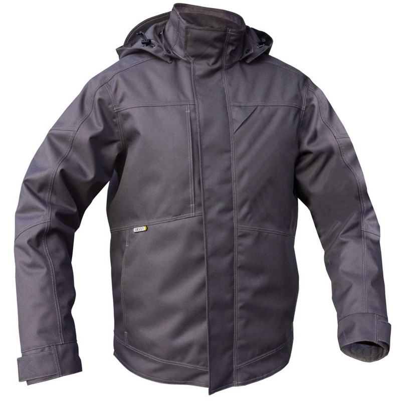 Coupe-vent imperméable 10000 homme - Gris - Capuche - Manches