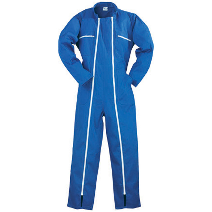 Combinaison de travail 2 zip factory bleu