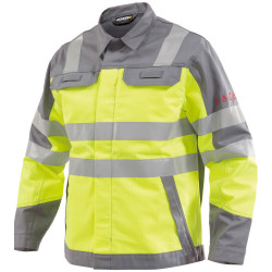 jaune - gilet réfléchissant pour enfants, vestes de travail fluorescentes  avec bandes réfléchissantes