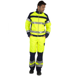 FLUOPRO Blouson de travail homme haute visibilité coton/polyester