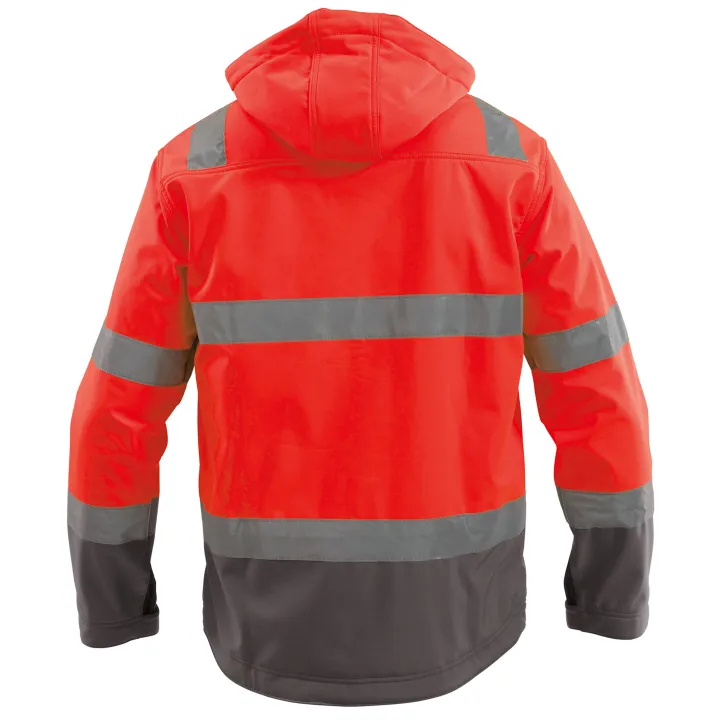 MALAGA Veste softshell haute visibilit&eacute; imperm&eacute;able