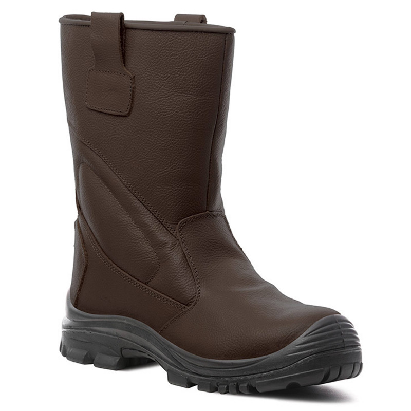 Bottes De Sécurité DEWALT Cranson Stone Pour Homme - Cuir Nubuck, Embout Acier, Semelle Antidérapante, Résistantes à 300°C