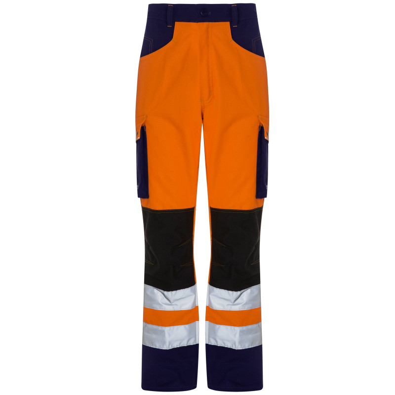 ROADY Pantalon de travail haute visibilité multipoches