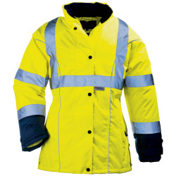 BREATHANE AIRPORT Parka haute visibilité femme jaune