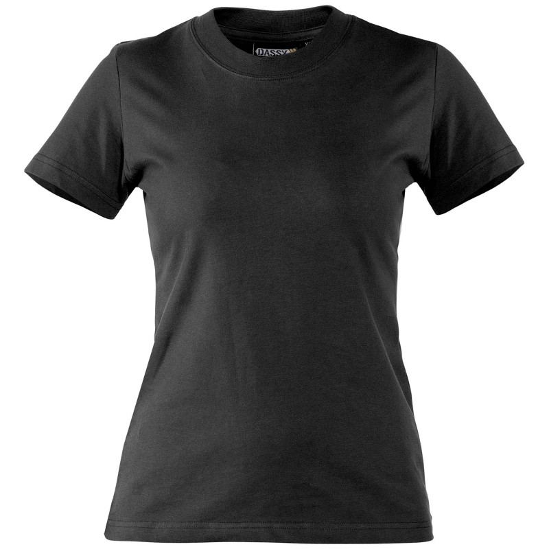OSCAR WOMEN T-shirt de travail femme indéformable noir