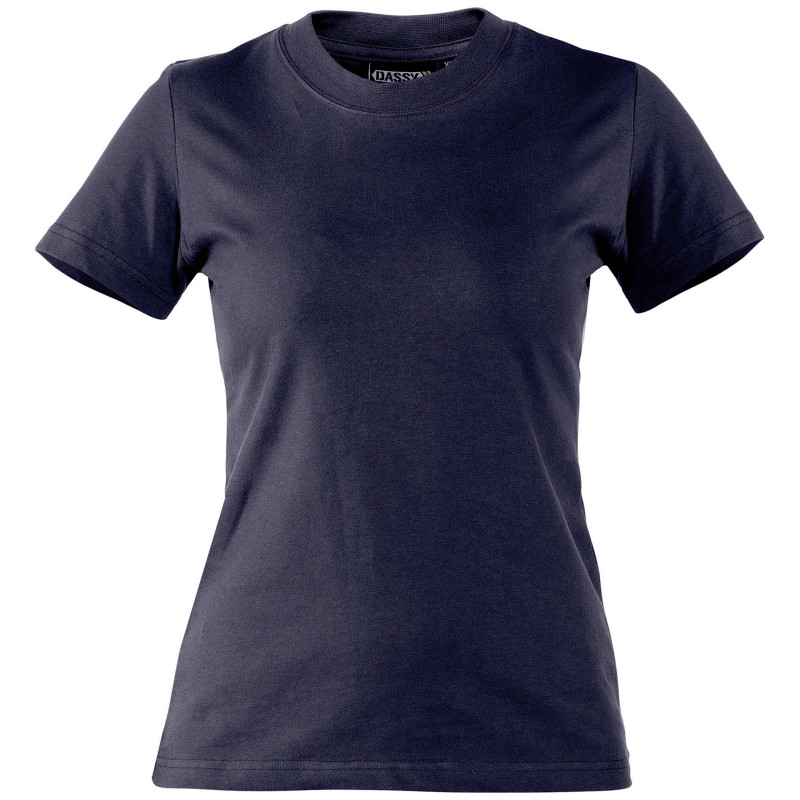 OSCAR WOMEN T-shirt de travail femme indéformable marine