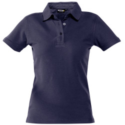 LEON WOMEN Polo de travail femme 100% coton marine