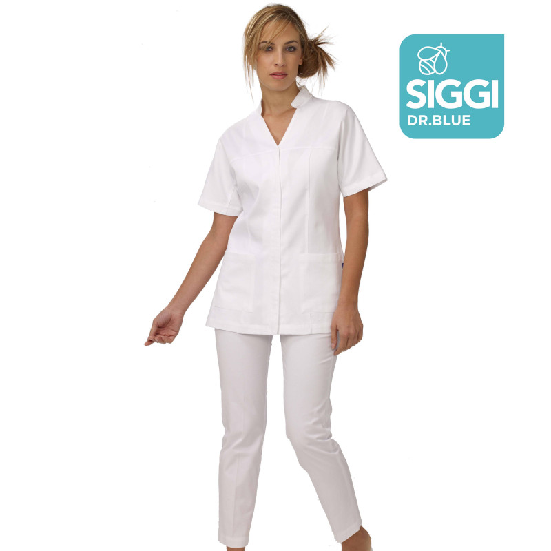 MATILDA Tunique médicale femme zip sous pattes