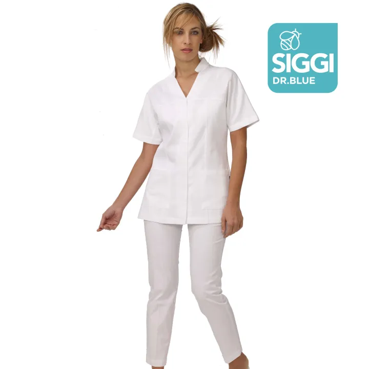MATILDA Tunique m&eacute;dicale femme zip sous pattes
