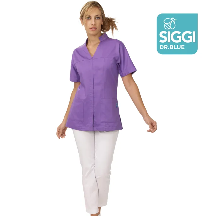 MATILDA Tunique m&eacute;dicale femme zip sous pattes