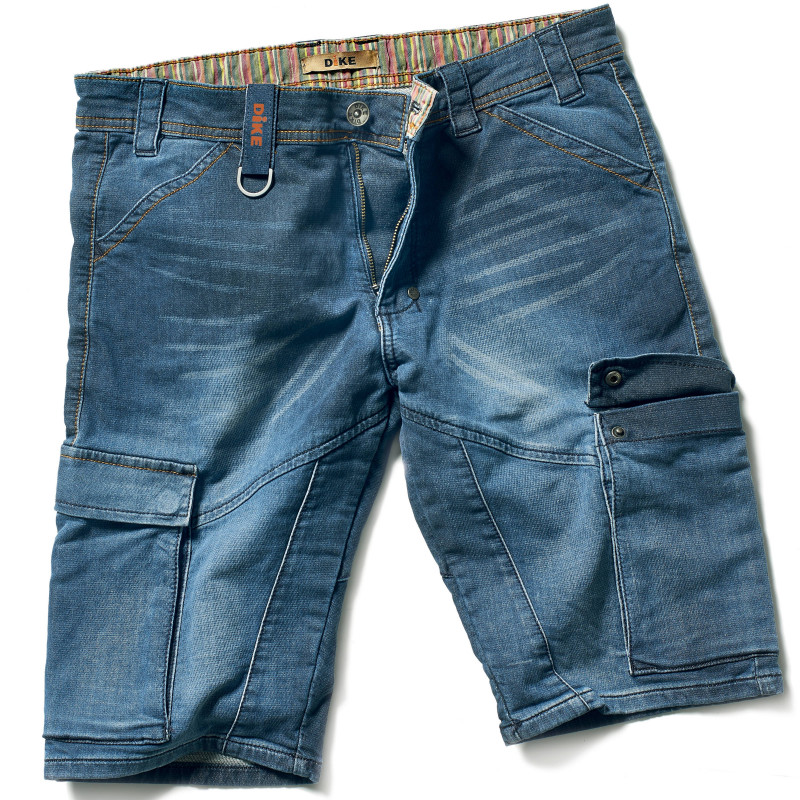 PICNIC Short de travail en jean bleu