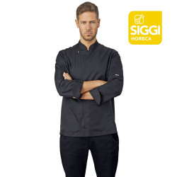 SEBASTIAN Veste de cuisine homme manches longues polyester