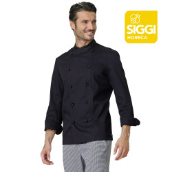 GIACOMO Veste de cuisine homme manches longues 100% coton