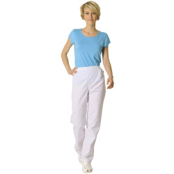 VICTOR Pantalon médical Femme ventre plat blanc