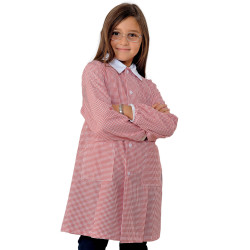 POLLICINO Blouse enfant mixte 3-6 ans quadrillée rouge