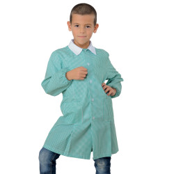 POLLICINO Blouse enfant mixte 3-6 ans quadrillée Verte