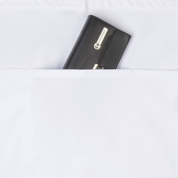 BASIC POCHE Tablier de service polycoton avec poche blanc
