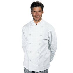 FISSI Veste de cuisine homme manches longues