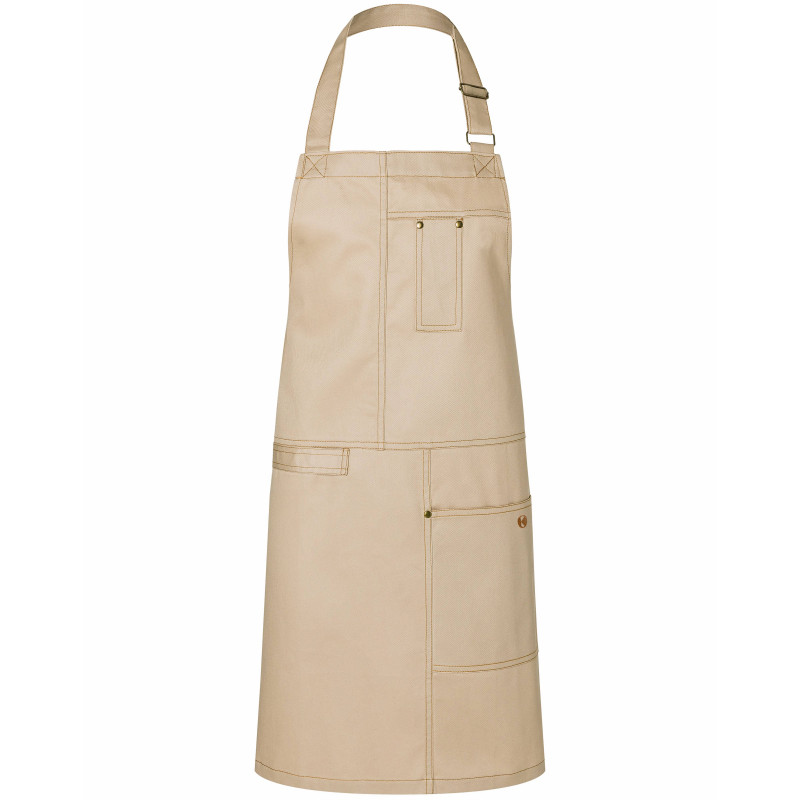 URBAN CASUAL-STYLE Tablier bavette 100% coton beige