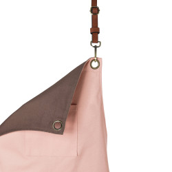 URBAN X-STYLE 2 en 1 Tablier bavette en coton rose/marron