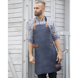 CRAFTSMAN Tablier bavette en cuir marine