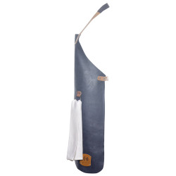 CRAFTSMAN Tablier bavette en cuir marine