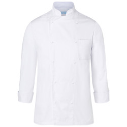 BASIC Veste de cuisine mixte 100% coton blanc