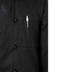 BASIC Veste de cuisine mixte 100% coton noir