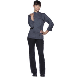 LARISSA Veste de cuisine femme manches longues