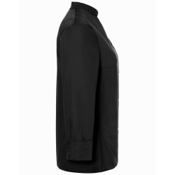 LARISSA Veste de cuisine femme manches longues noir