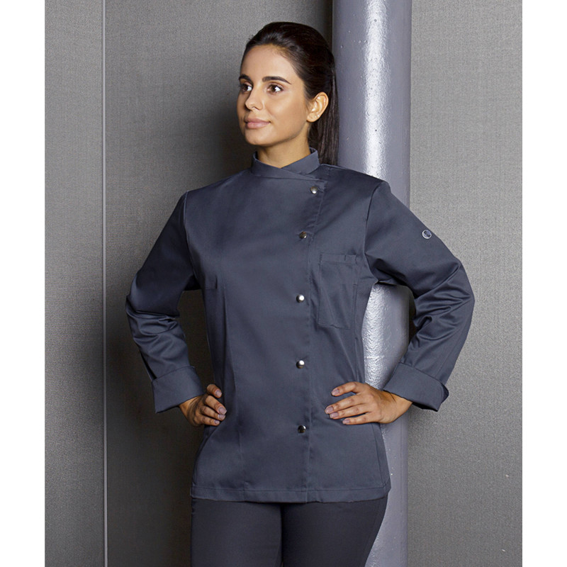 LARISSA Veste de cuisine femme manches longues