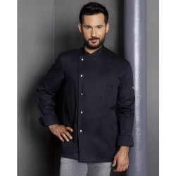 LARS Veste de cuisine homme manches longues en polycoton