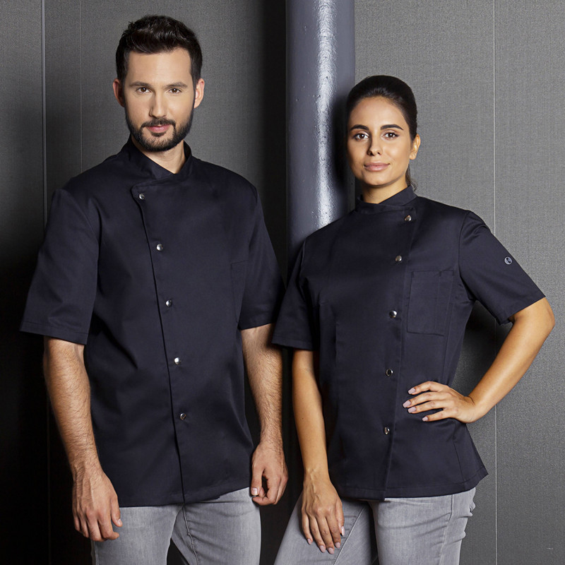 GRETA Veste de cuisine femme manches courtes