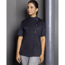 GRETA Veste de cuisine femme manches courtes