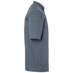 GUSTAVE Veste de cuisine homme manches courtes anthracite