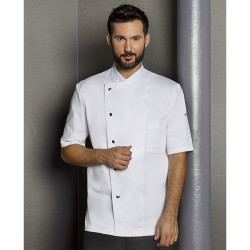 GUSTAVE Veste de cuisine homme manches courtes